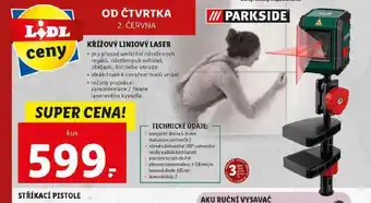 Lidl Aku křížový liniový laser nabídka