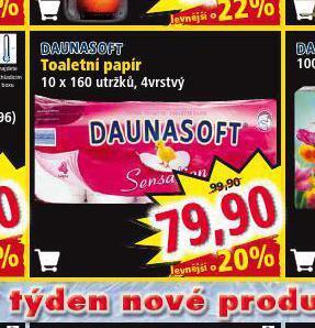 Norma Daunasoft toaletní papír nabídka