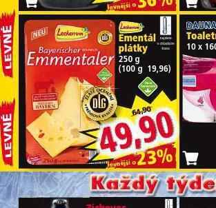 Norma Ementál plátky nabídka