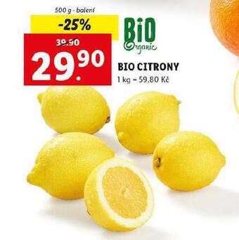 Lidl Bio citrony nabídka