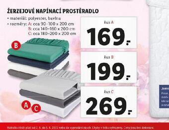 Lidl Žerzejové napínací prostěradlo 140-160 x 200 cm nabídka