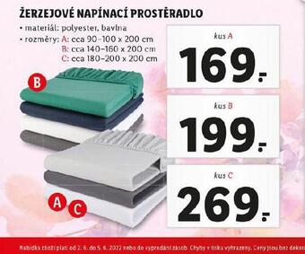 Lidl Žerzejové napínací prostěradlo 90-100 x 200 cm nabídka
