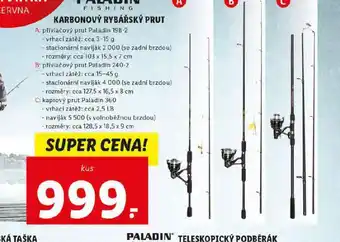 Lidl Karbonový rybářský prut nabídka
