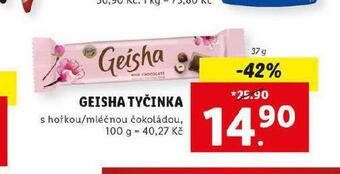 Lidl Geisha tyčinka nabídka