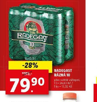 Lidl Pivo radegast rázná 10 nabídka
