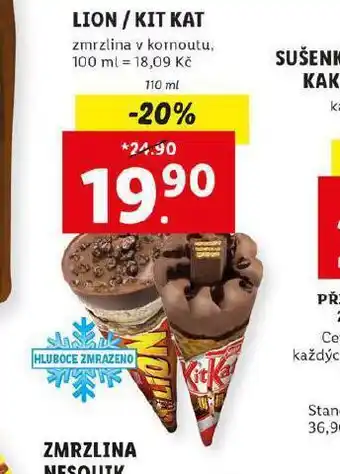 Lidl Lion / kit kat nabídka