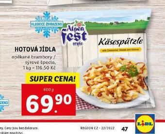 Lidl Hotová jídla nabídka