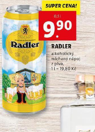 Lidl Radler nabídka