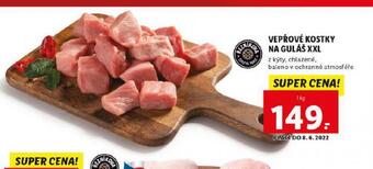 Lidl Vepřové kostky na guláš xxl nabídka