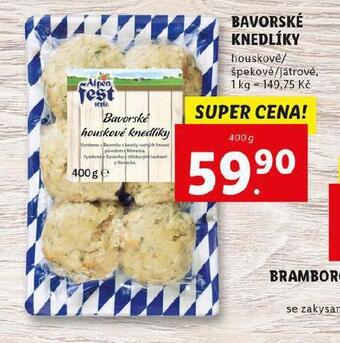 Lidl Bavorské knedlíky nabídka
