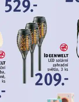 Rossmann Led solární zahradní světlo nabídka