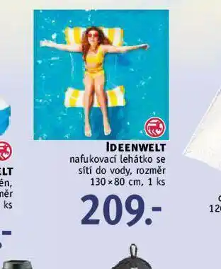 Rossmann Nafukovací lehátko se sítí do vody nabídka