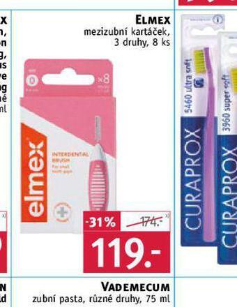 Rossmann Elmex mezizubní kartáček nabídka