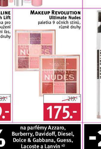 Rossmann Makeup revolution paletka očních stínů nabídka
