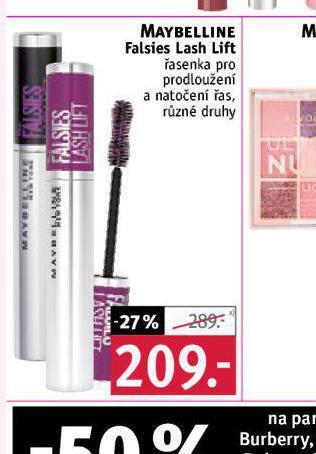 Rossmann Maybelline řasenka nabídka