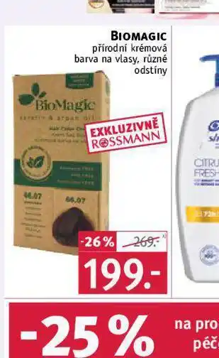 Rossmann Biomagic přírodní krémová barva na vlasy nabídka