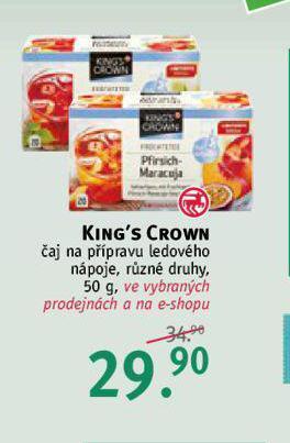 Rossmann King´s crown čaj nabídka