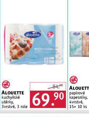 Rossmann Alouette kuchyňské utěrky nabídka