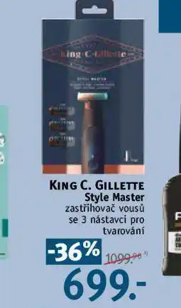 Rossmann King c. gillette style master zastřihovač vousů nabídka