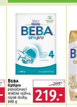 Rossmann Beba optipro pokračovací mléčná výživa nabídka