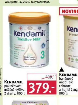 Rossmann Kendamil pokračovací mléčná výživa nabídka