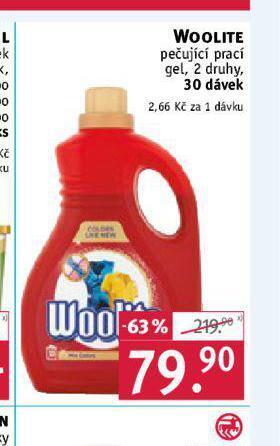 Rossmann Woolite prací gel nabídka