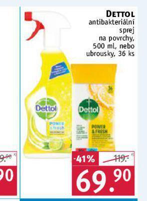 Rossmann Dettol antibakteriální sprej na povrchy nabídka