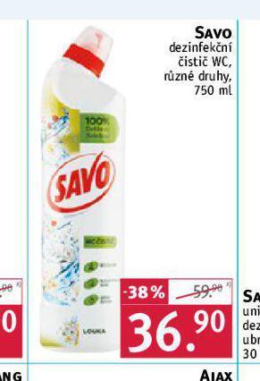 Rossmann Savo dezinfekční čistič wc nabídka