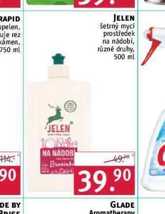 Rossmann Jelen šetrný mycí prostředek na nádobí nabídka