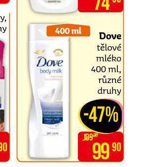 Teta Dove tělové mléko nabídka