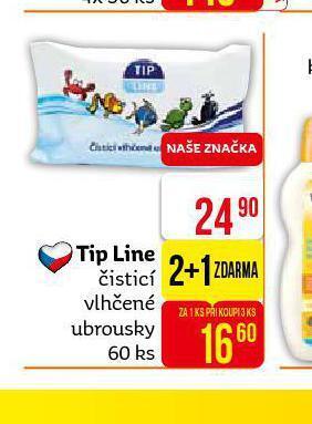 Teta Tip line čistící vlhčené ubrousky nabídka