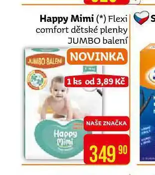 Teta Happy mimi flexi comfort dětské pleny nabídka