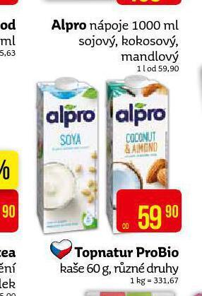 Teta Alpro nápoje nabídka
