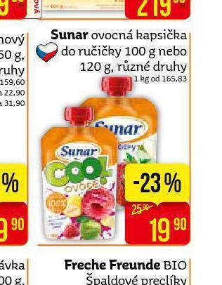 Teta Sunar ovocná kapsička nabídka