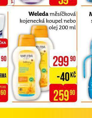 Teta Weleda měsíčková kojenecká koupel, olej nabídka