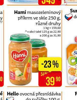 Teta Hami masozeleninový příkrm nabídka