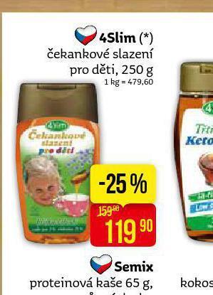Teta 4slim čekankové slazení pro děti nabídka