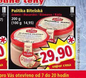 Norma Paštika bítešská nabídka