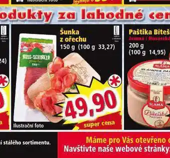 Norma Šunka z ořechu nabídka