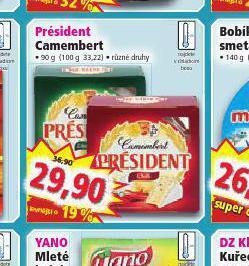 Norma Président camembert nabídka