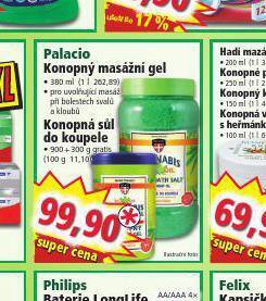 Norma Palacio konopná sůl do koupele nabídka