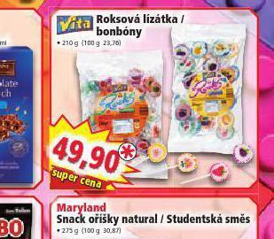 Norma Roksová lízátka / bonbóny nabídka