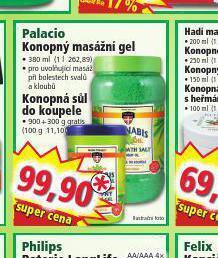 Norma Palacio konopný masážní gel nabídka