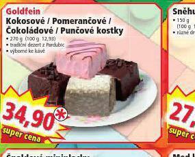 Norma Goldfein kokosové / pomerančové / čokoládové / punčové kostky nabídka
