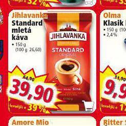 Norma Jihlavanka standard mletá káva nabídka
