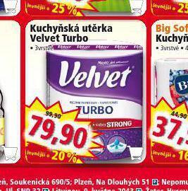Velvet kuchyňská utěrka