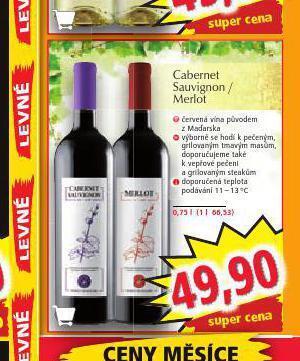 Norma Cabernet sauvignon nabídka