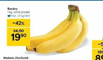 Tesco Banány nabídka