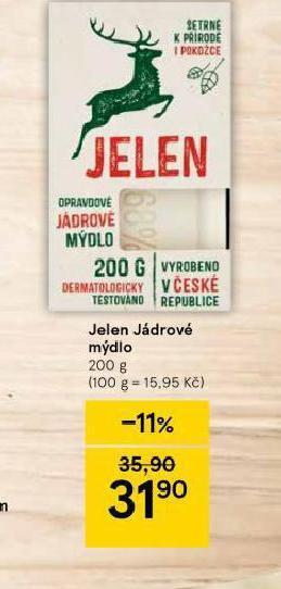 Tesco Jelen jádrové mýdlo nabídka
