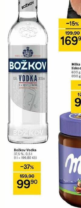Tesco Božkov vodka nabídka